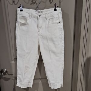 Luvamia White Denim Capris
